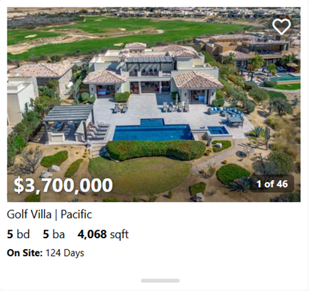 5-bedroom golf villa in the Pacific with private pool, expansive patio, and golf course frontage – 4,068 sqft, $3.7M