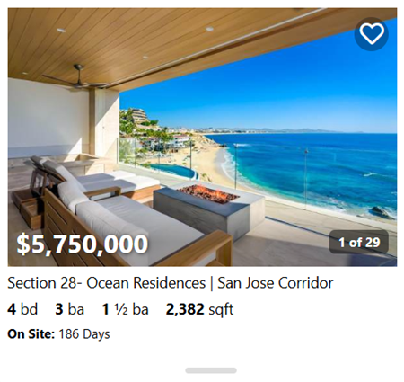 4-bedroom modern villa with firepit seating overlooking Palmilla Bay and luxury indoor-outdoor living – 2,382 sqft, $5.75M