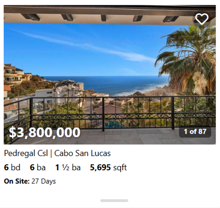 6-bedroom home in Pedregal featuring balcony views of the ocean, traditional details, and spacious layout – 5,695 sqft, $3.8M