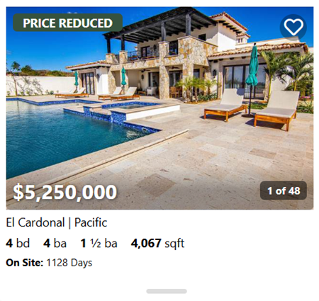 4-bedroom El Cardonal luxury villa with expansive patio, oceanview pool, and traditional Baja design – 4,067 sqft, $5.25M