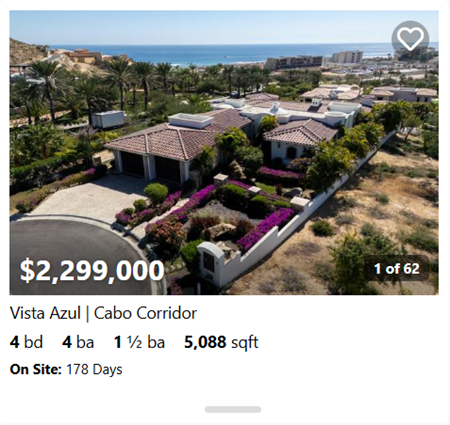 Spacious Vista Azul estate in Cabo Del Sol with lush landscaping and ocean views